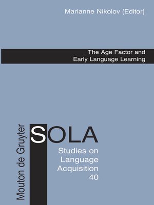 cover image of The Age Factor and Early Language Learning